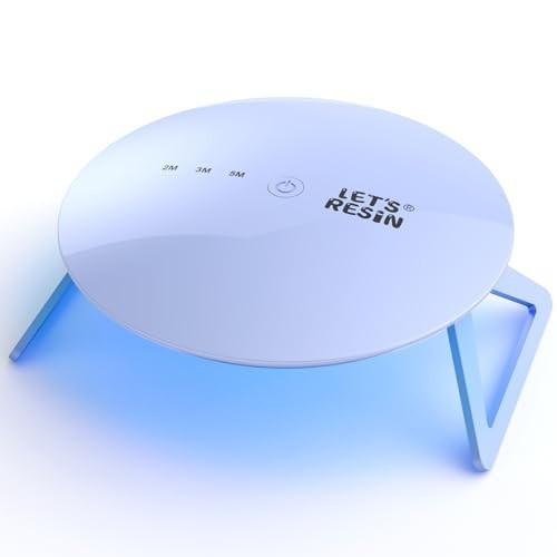 Portable UV Lamp for Resin Molds - Adjustable Timer, Larger Coverage, Foldable L