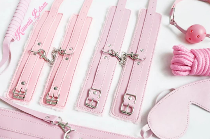 7 pcs SM Bondage submissive (pink)