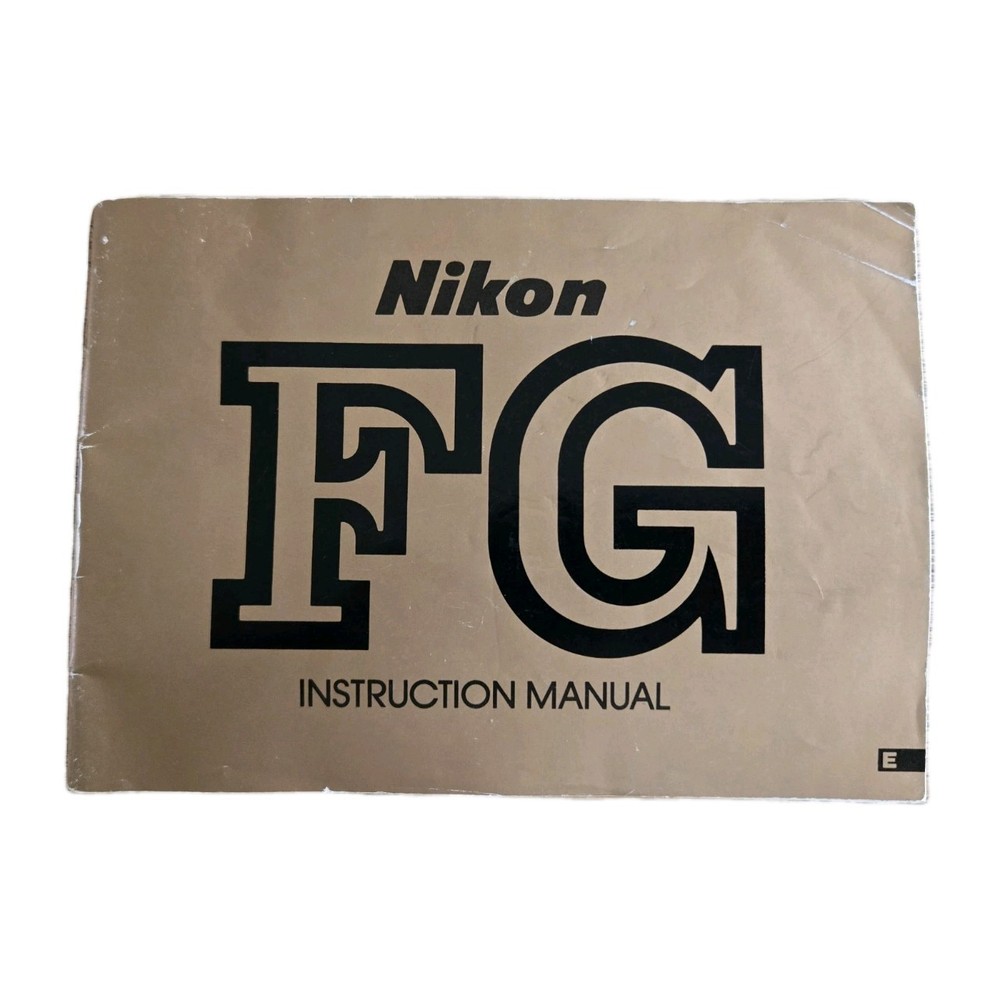 Original NIKON FG 35 mm Camera Instruction Manual