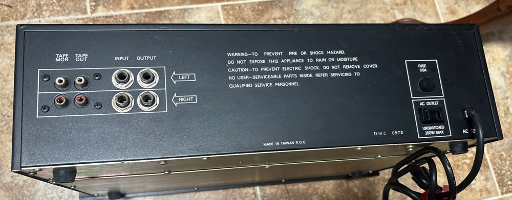 Ross Systems Stereo Frequency Equalizer R-12SP