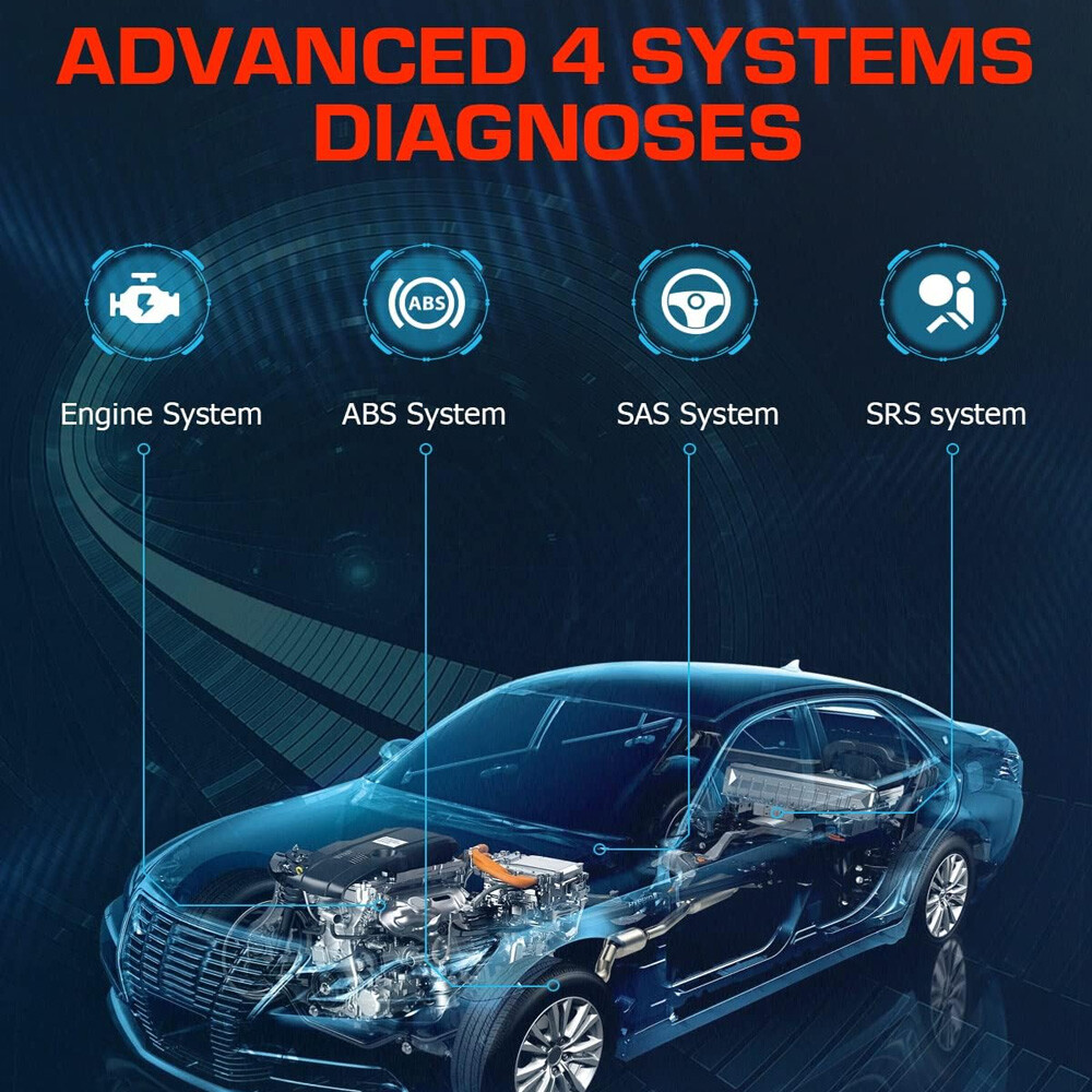 ANCEL AD610 Plus OBD2 Scanner Code Reader SRS ABS Bleeding SRS Diagnostic Tool