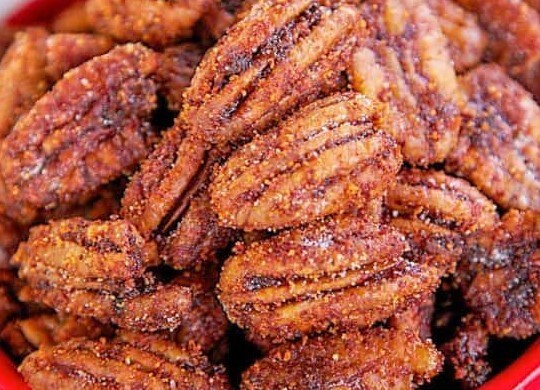 HOT & SPICY ROASTED HALVES PECANS-BULK VALUE BAG LIMITED TIME PICK YOUR CRAVING!
