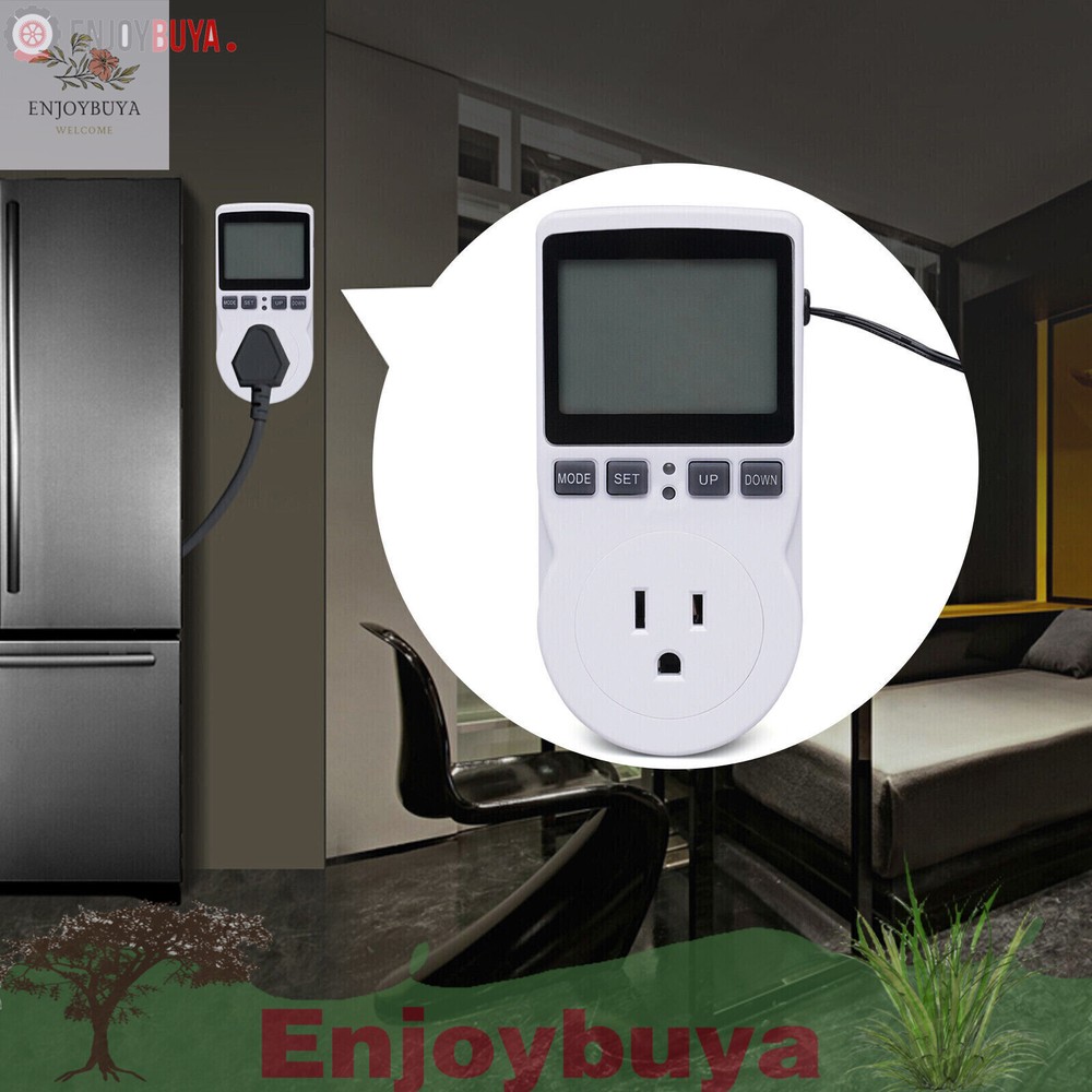 LCD DIGITAL PLUG IN THERMOSTAT TIMER SWITCH SOCKET TEMPERATURE CONTROLLER SWITCH