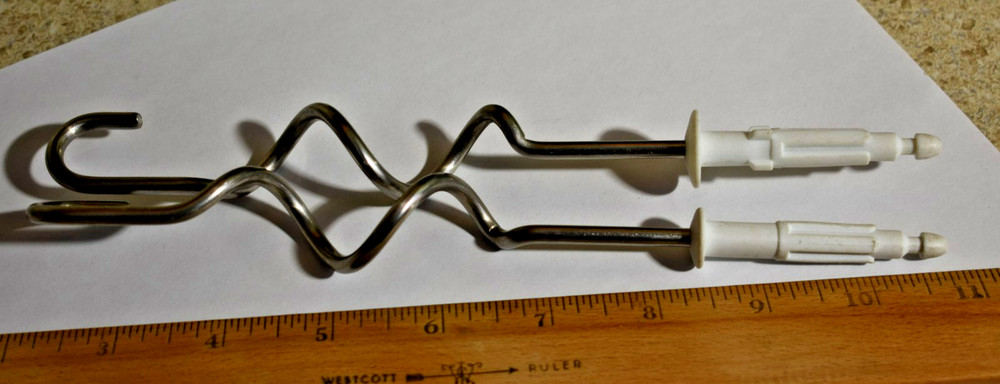 Replacement Set Unbranded Mixer Machine Dough Hooks Wire Beaters