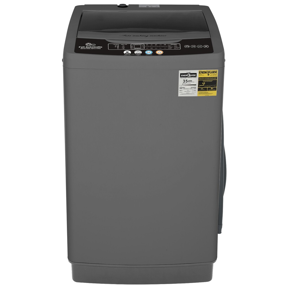Portable Compact Laundry Washer Full-Automatic LED Display 17.8/13.5lbs Compact