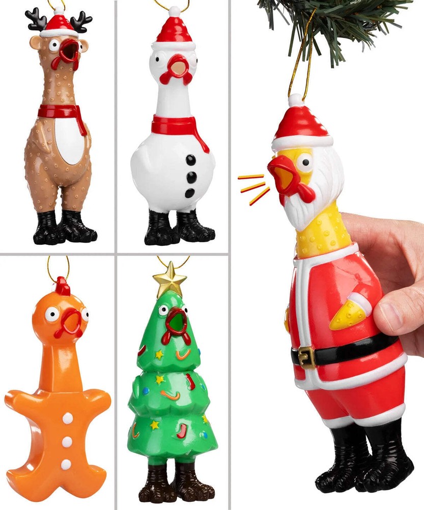 Rubber Chicken Ornaments