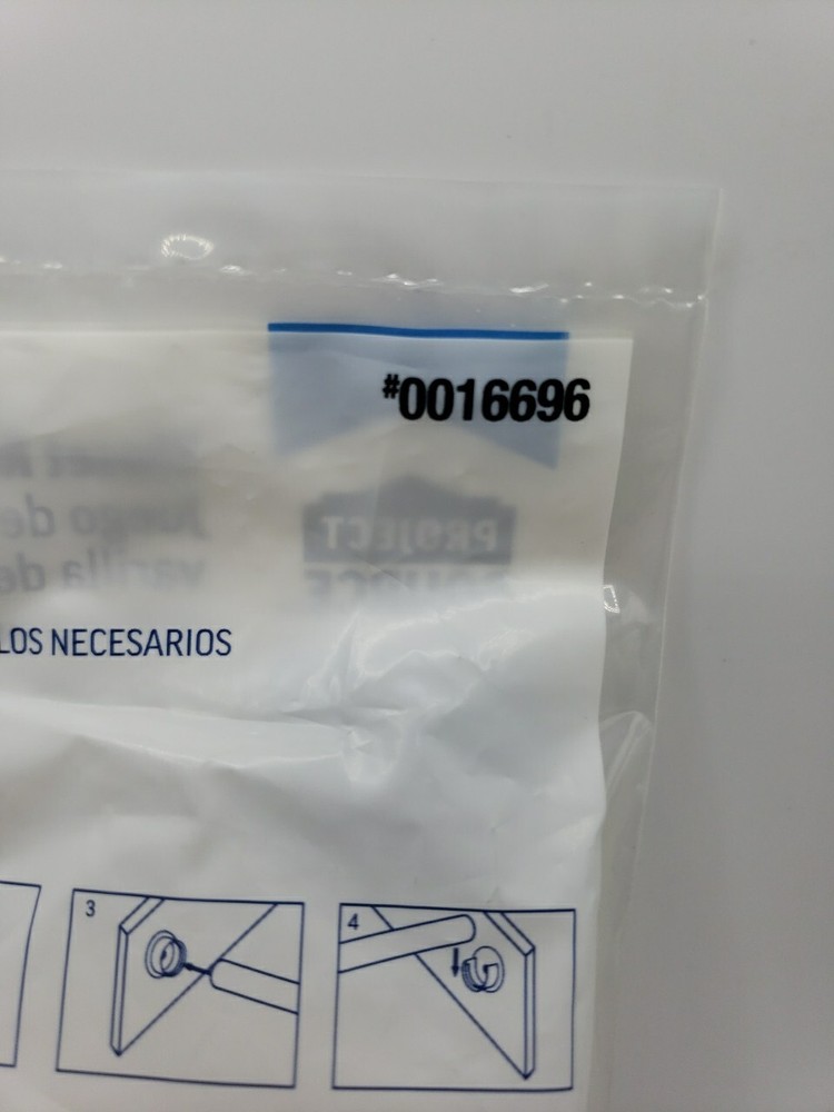 (2-Pk) Project Source Fixed Mount Rod Support Socket Set White 0016696