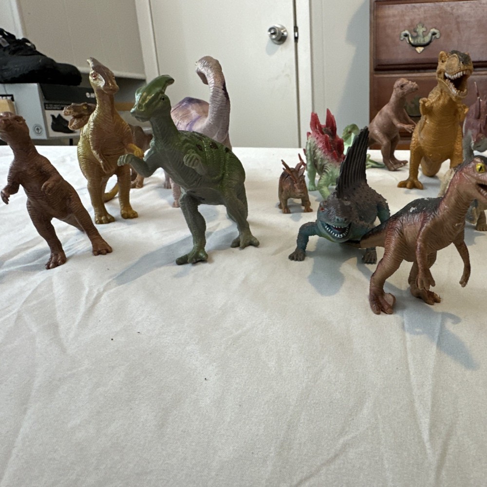 Assorted Plastic Dinosaur Toy Figures Pretend Play for Ages 3-7