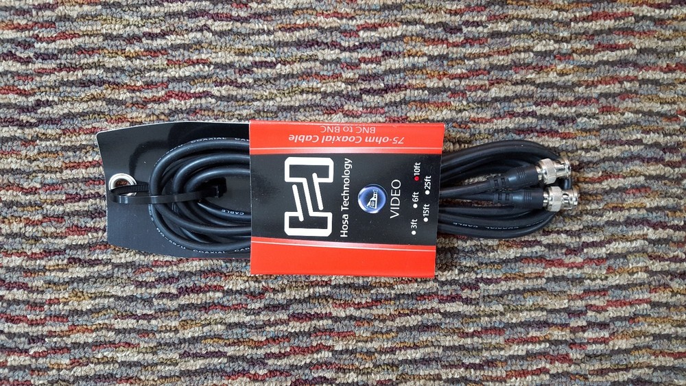 HOSA TECHNOLOGY VIDEO 75-OHM COAXIAL CABLE 10FT