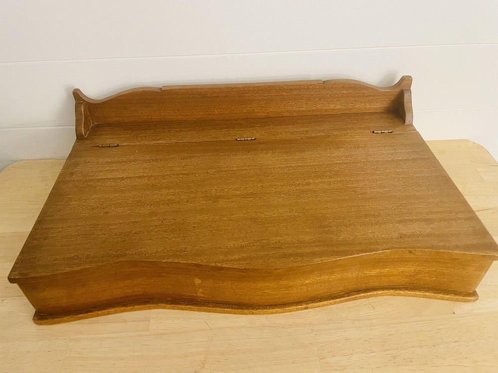 Antique Writers Desk Lap Desk Mahogany Riser Storage