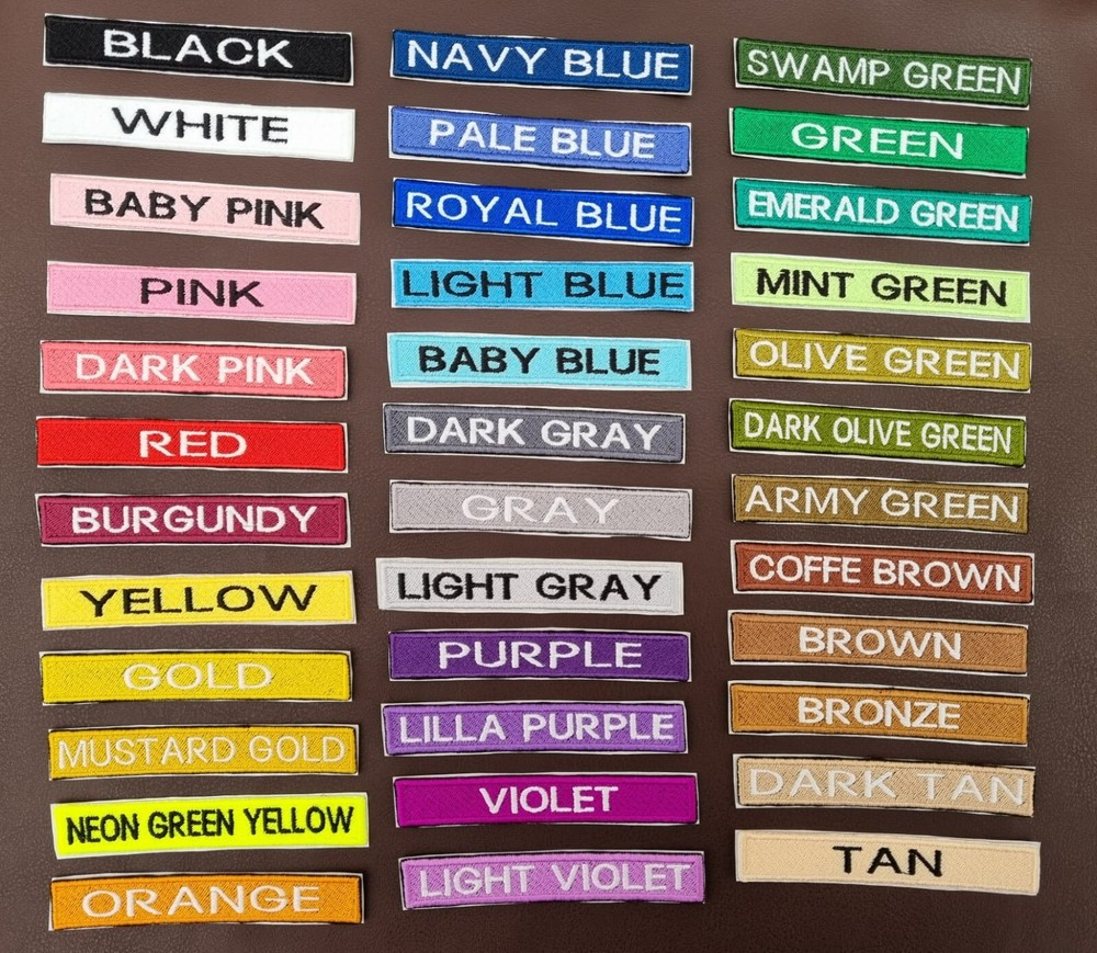 PERSONALISED K9 RESCUE Hook and Loop sew on badge embroidered patch