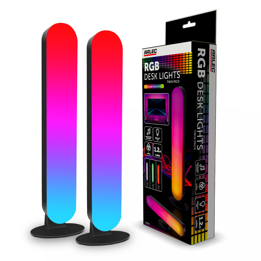 Arlec RGB Desk Lights - Twin Pack