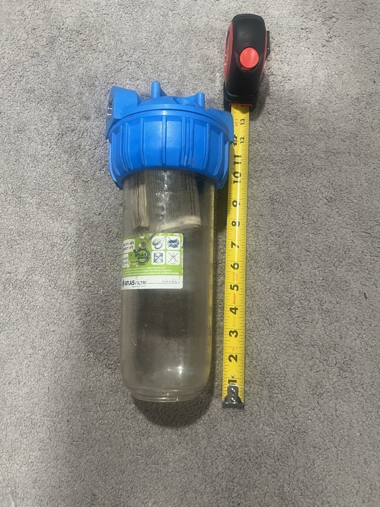 Atlas Filtri® - DP Single Clear Filter Housing Kit 2.5" x10" 3/4" NPT RA111T411