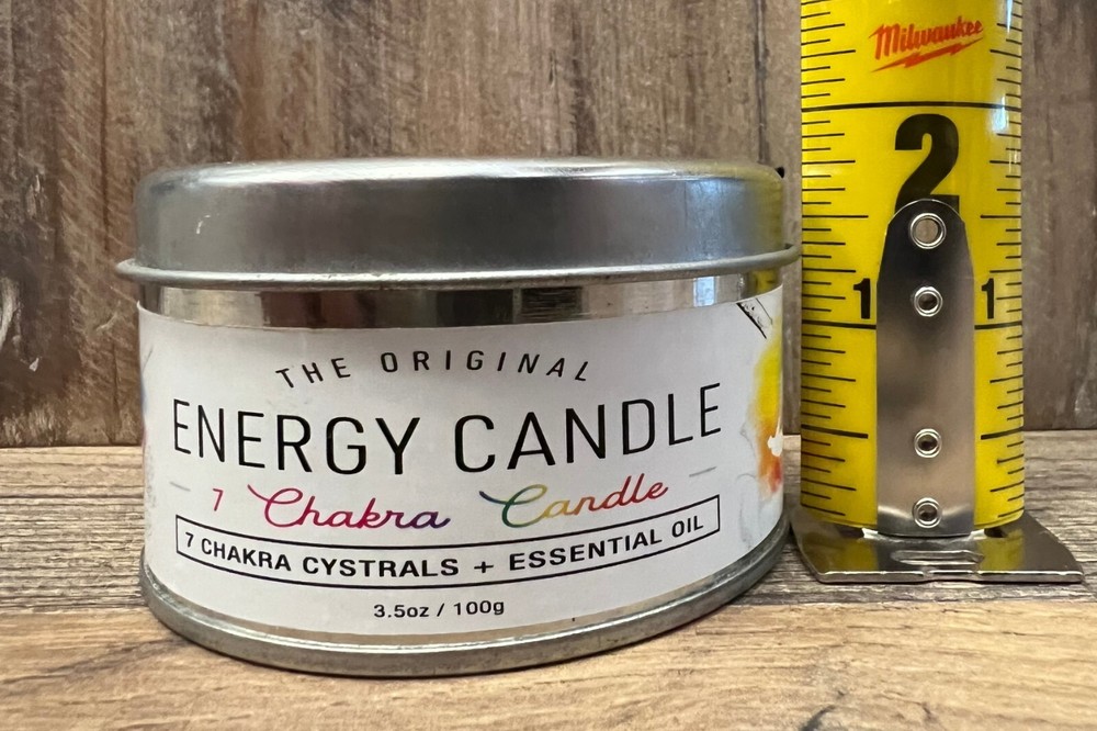 Chakra Energy Smudge Candle 3" x 2"