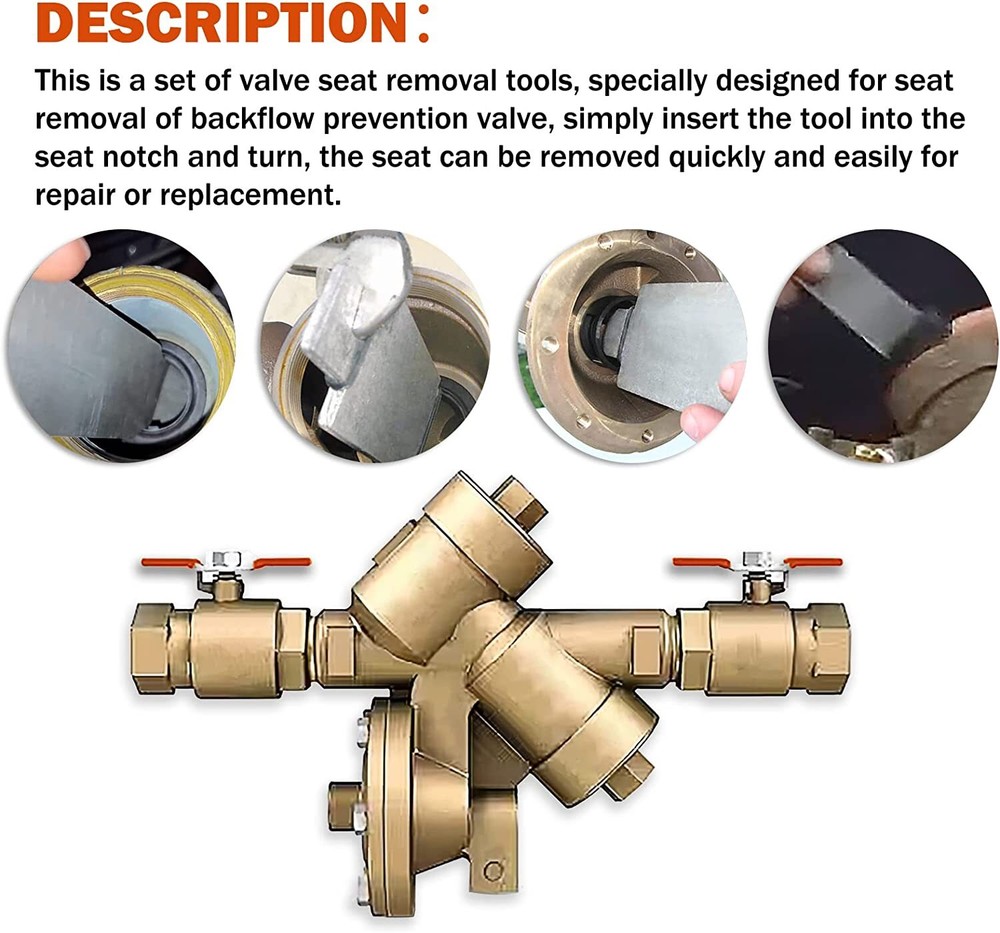 Check Seat Removal Tool Kit for Wilkins 1/4" - 2" Model 950XL/975XL RK-975TOOL