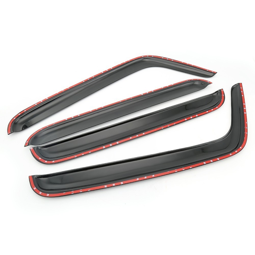 4 pcs Window Vent Visor Sun Rain Guards For 2007-2017 Jeep Wind Deflectors