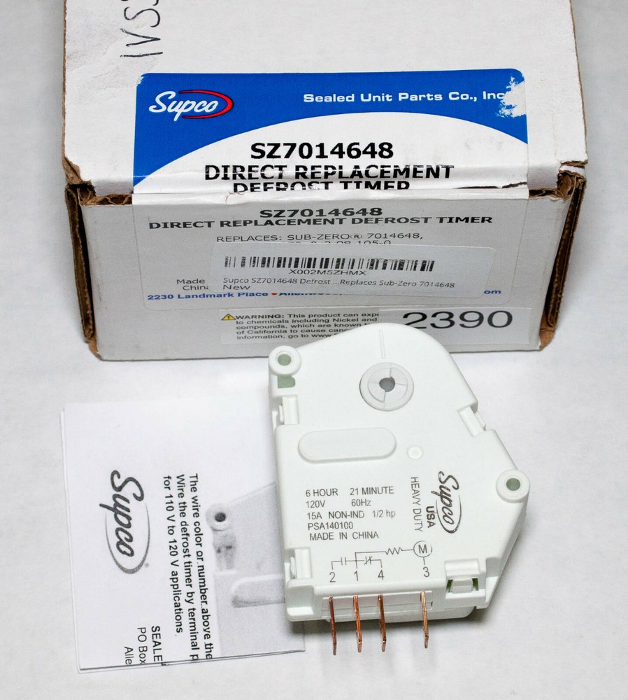 Supco SZ014648 Defrost Timer