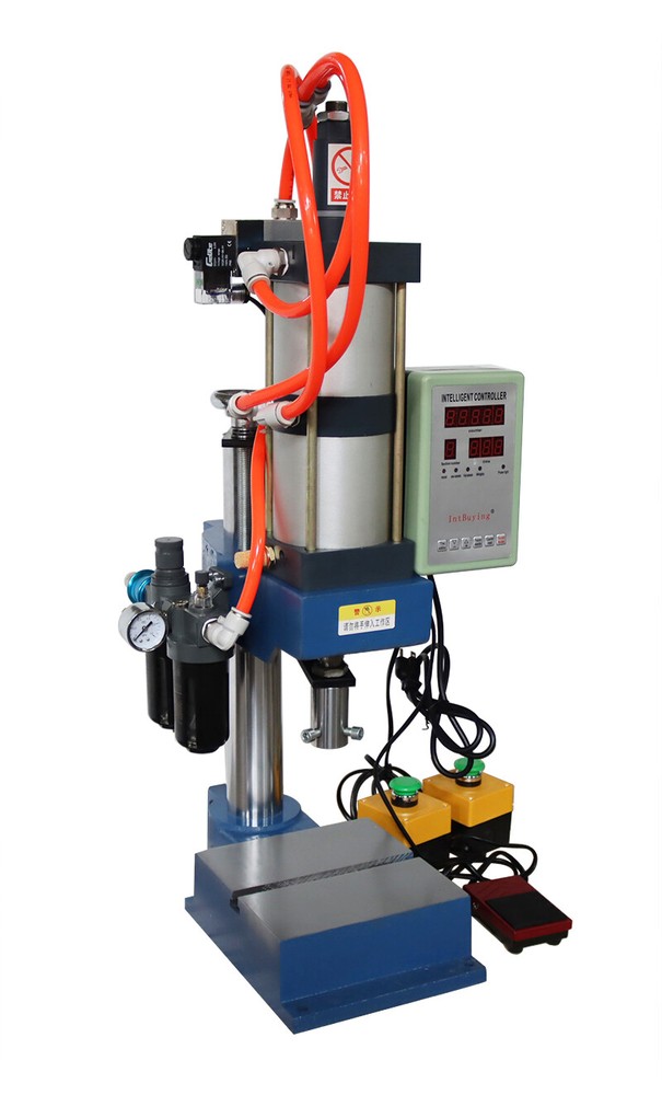 2205Lbs Pneumatic Punch Machine for Electronics with Foot Switch&Controller 110V