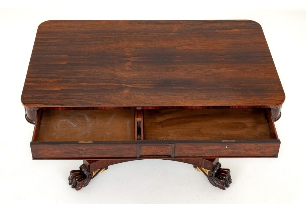 Regency Library Table Desk Period Antique