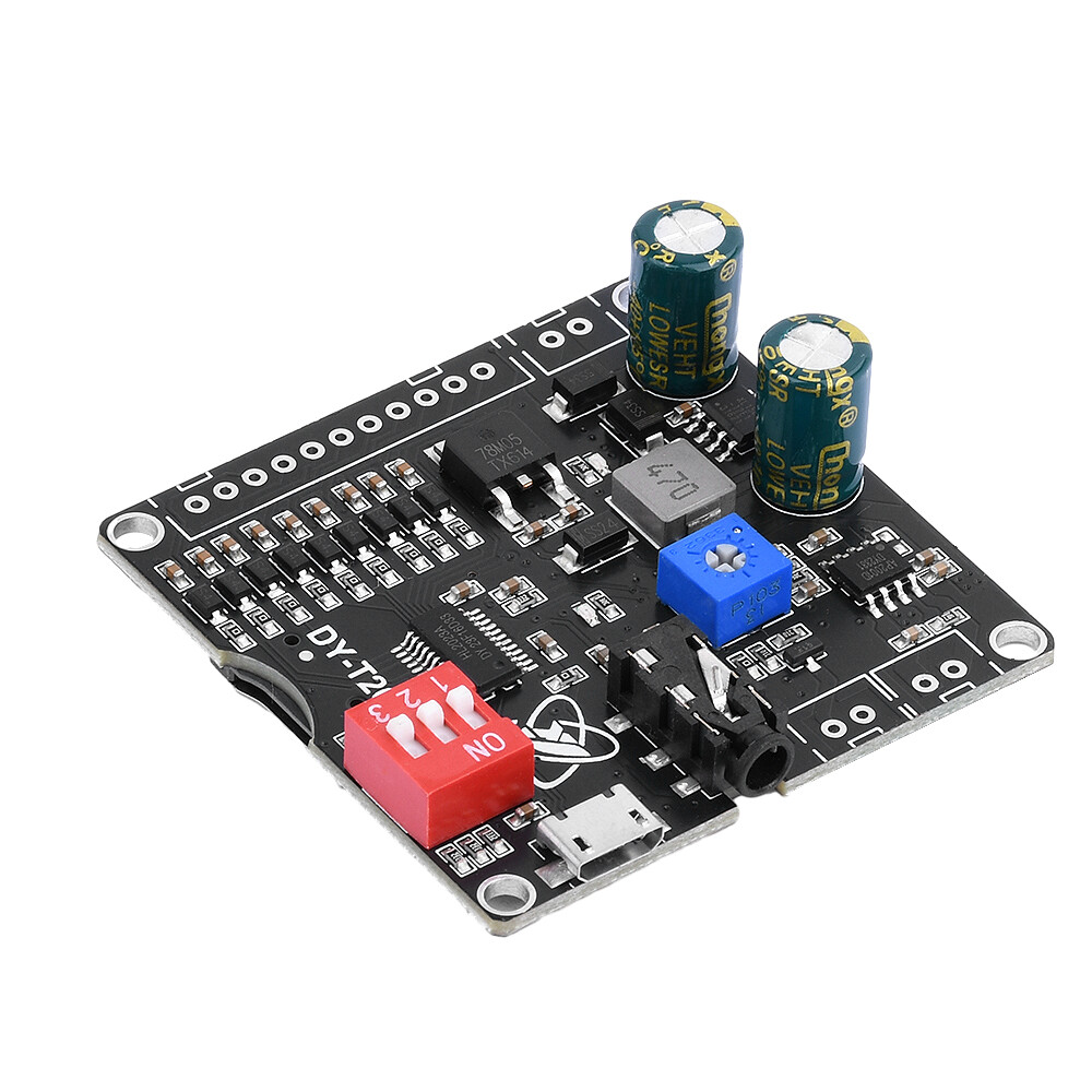 20W 9 Way MP3 Player Voice Playback Module DC6-35V D-class Custom Audio Board