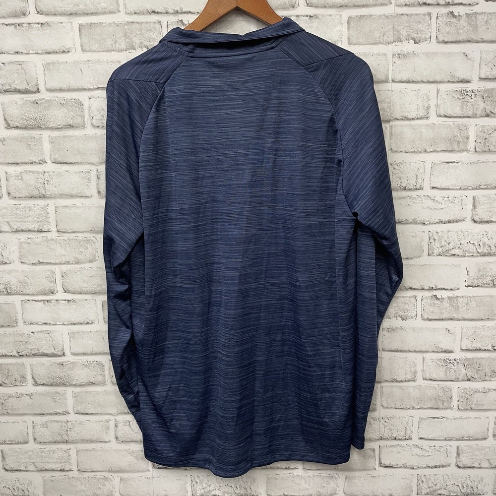 Adidas Climalite half-zip Polyester blue Pullover Jacket Mens Size XL