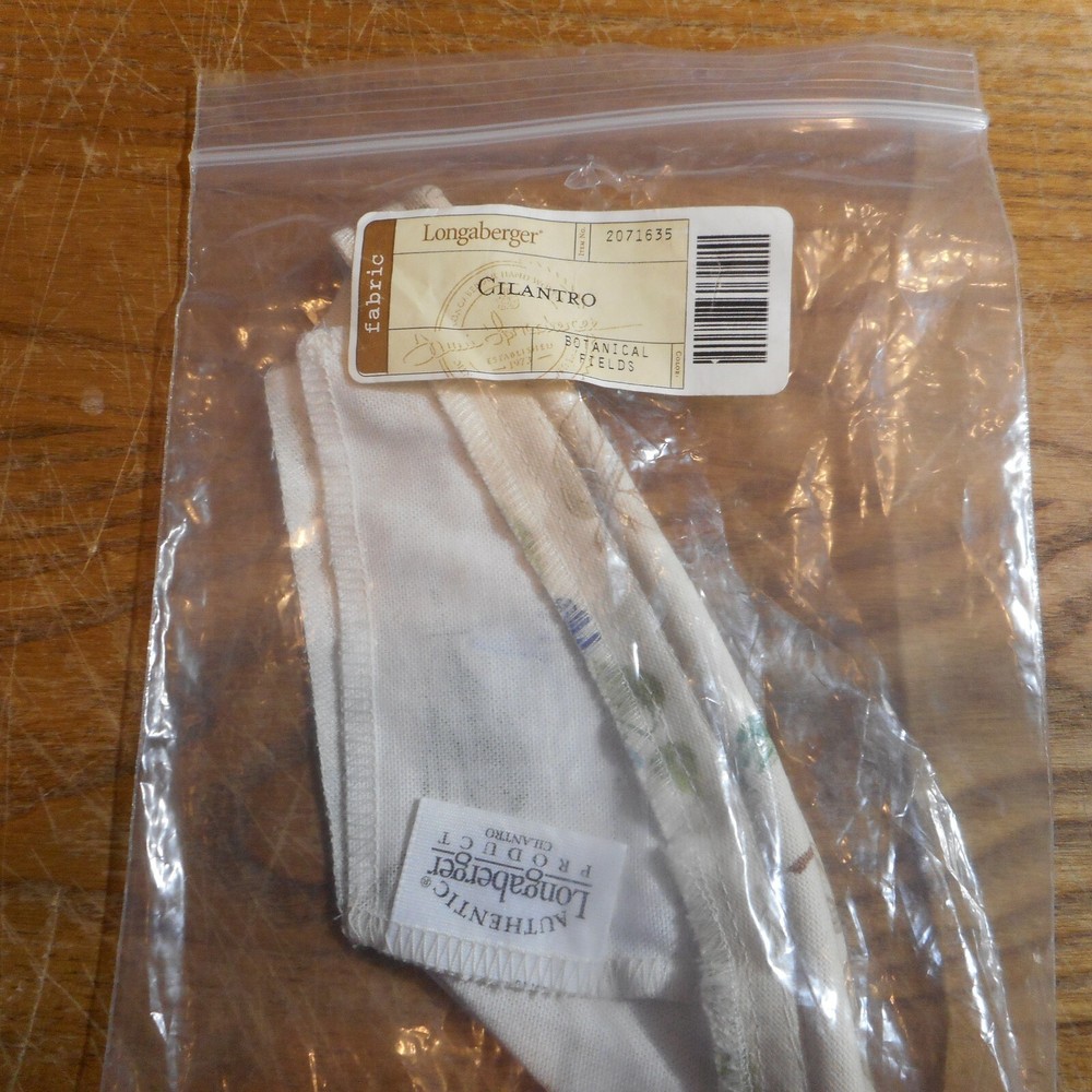Longaberger Liner Cilantro Botanical Fields #2071635