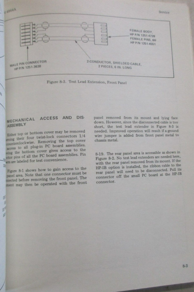 HEWLETT PACKARD 4944A TRANSMISSION IMPAIRMENT MEASURING SET