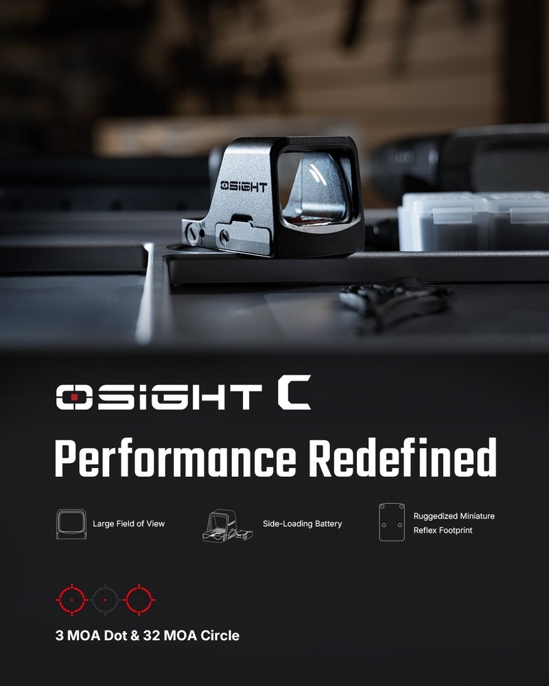 Olight Osight C Open Reflex Optic w/Replaceable Side-Loading Battery