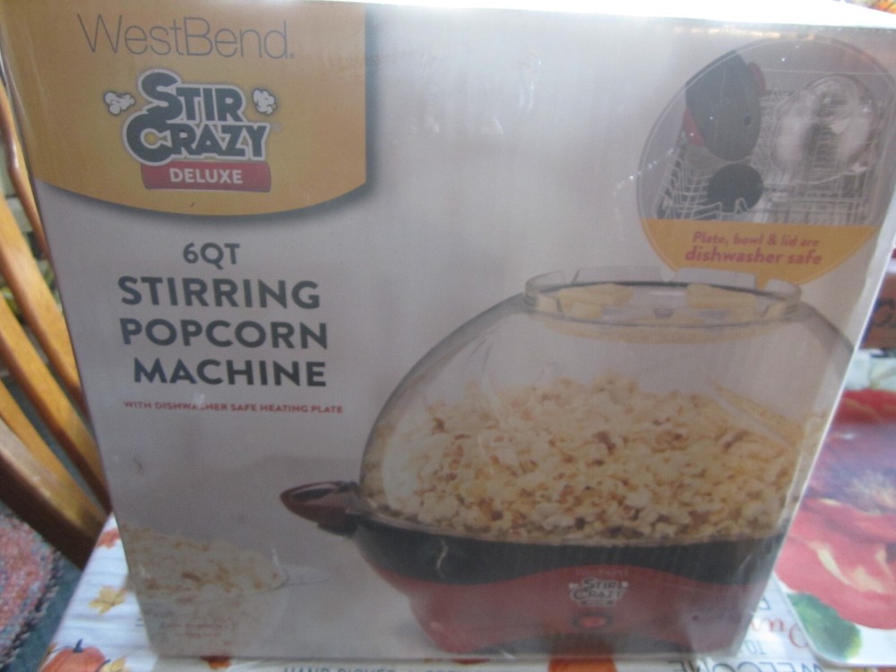 2014 West Bend Stir Crazy Corn Popper 6 Quart ( NOS )