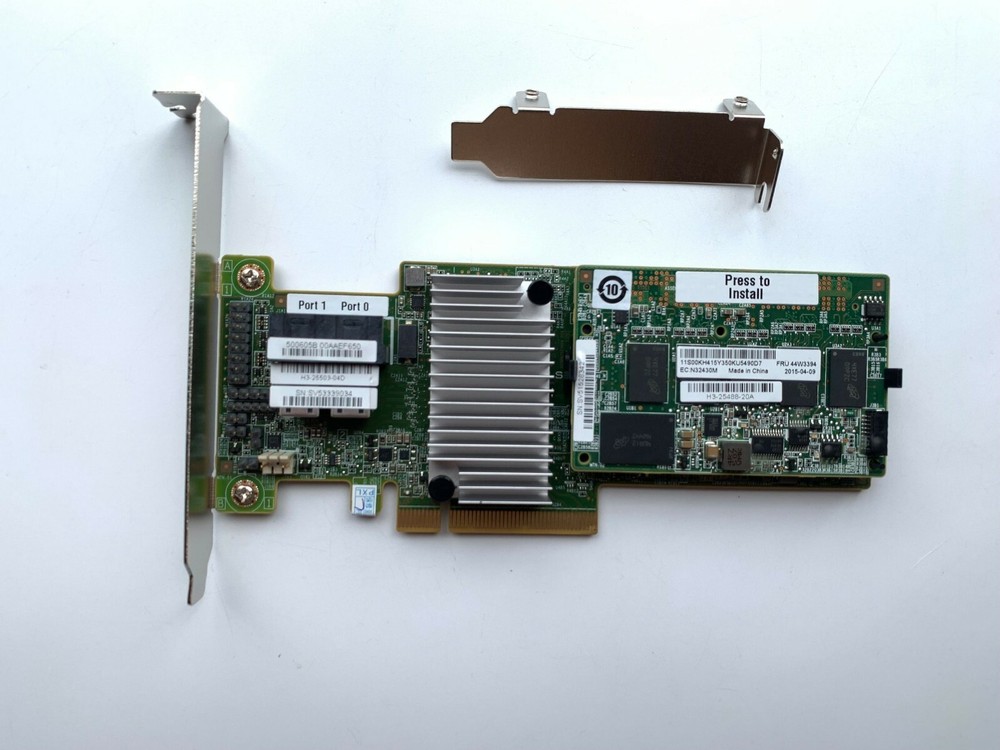 IBM ServeRAID M5210 SAS SATA PCI-E RAID Controller 46C9111 + 1GB Caching + BBU