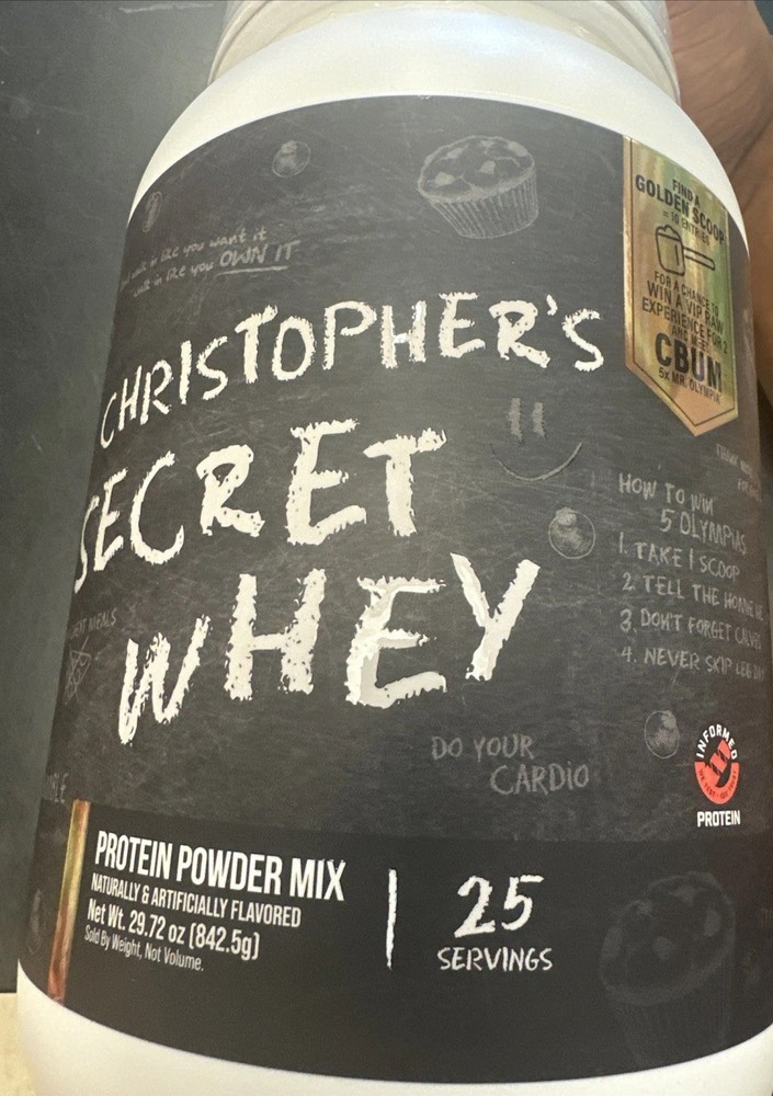 Limited Edition  (2) Itholate Protein Christopher's Secret Stuff Whey powder
