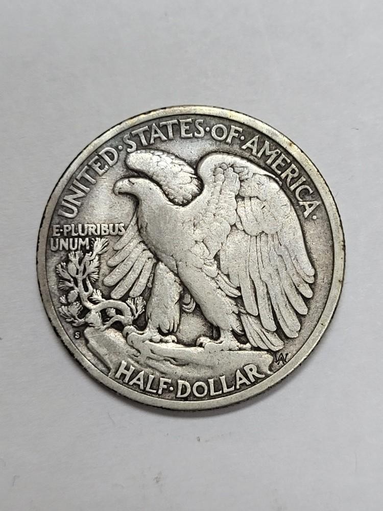 1919 S Walking Liberty Half Dollar