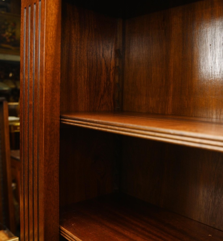 Regency Bookcase Sheraton Inlay Open Front Book Case