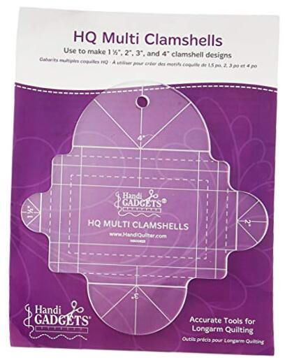 Multi Clamshell Template quilt tools