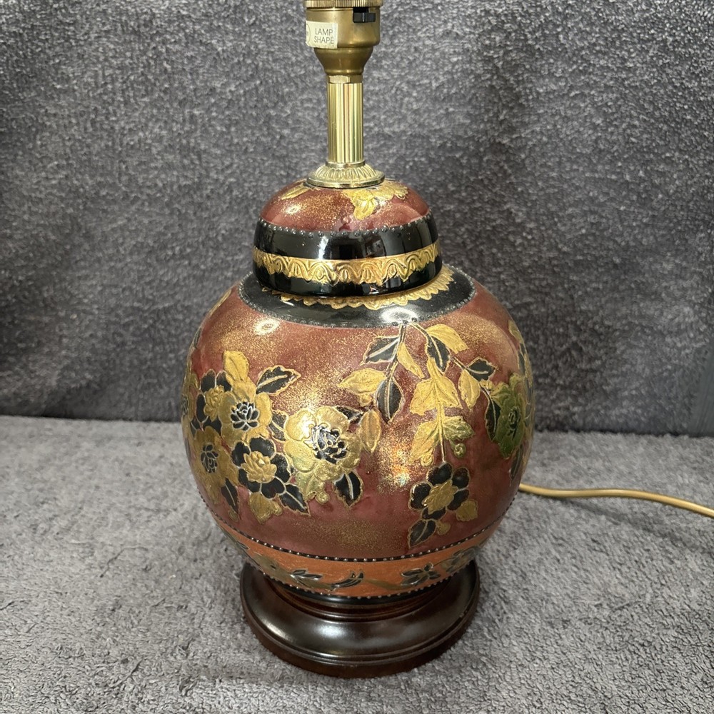 Lovely Gregory’s Table Lamp In Ceramic Floral Design - Working