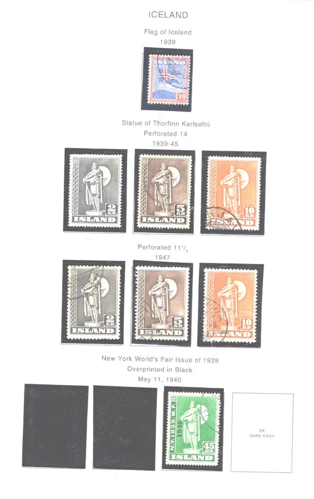 Iceland nice lot on pages
