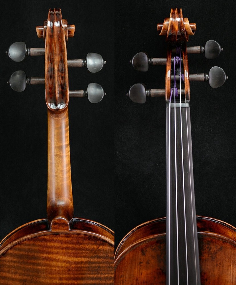 Stradivari 1716 Messiah Violin Model Master Wang's Own Work 1-PC Back No. W37