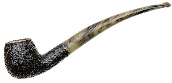 Savinelli Ginger's Favorite Rusticated Bent Apple (626) 6mm Filter Pipe