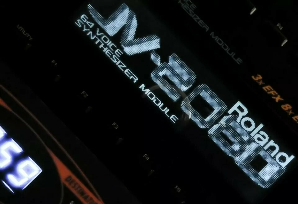 Roland JV-2080 Custom LUX (Negative) LED Display !