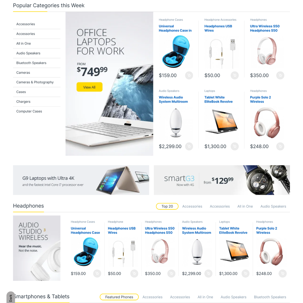 Electronic eCommerce Website Design with Free 5GB VPS Web Hosting