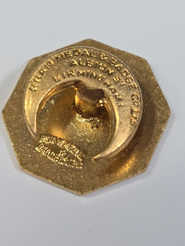 M Mini Builders Club Button Pin Vintage