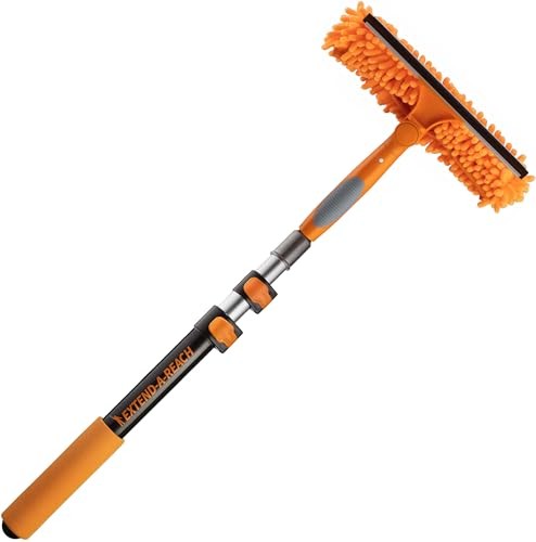 1.5-3 Window Squeegee for Home with Extension Pole // Window Glass Cleaner