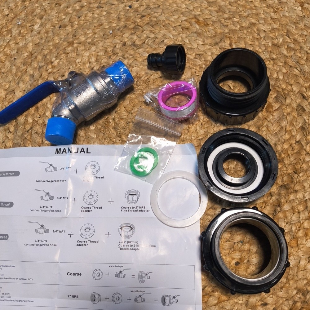 Plumbing Kit Valve And Adapters