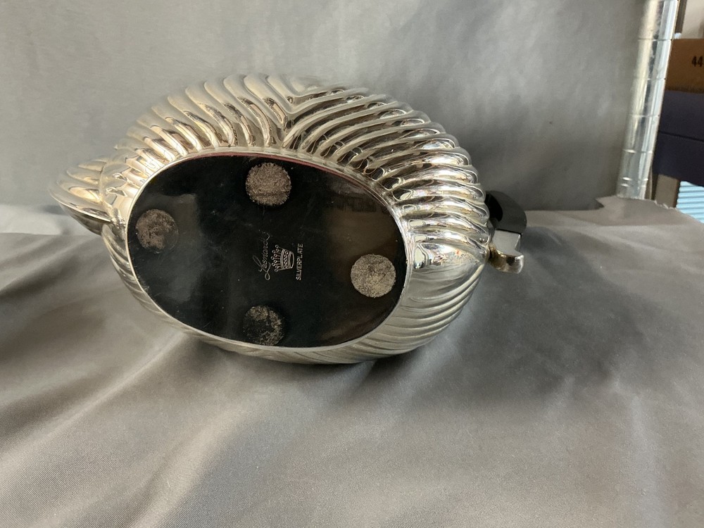 MCM Leonard Silver Plated Coffee Pot W Creamer
