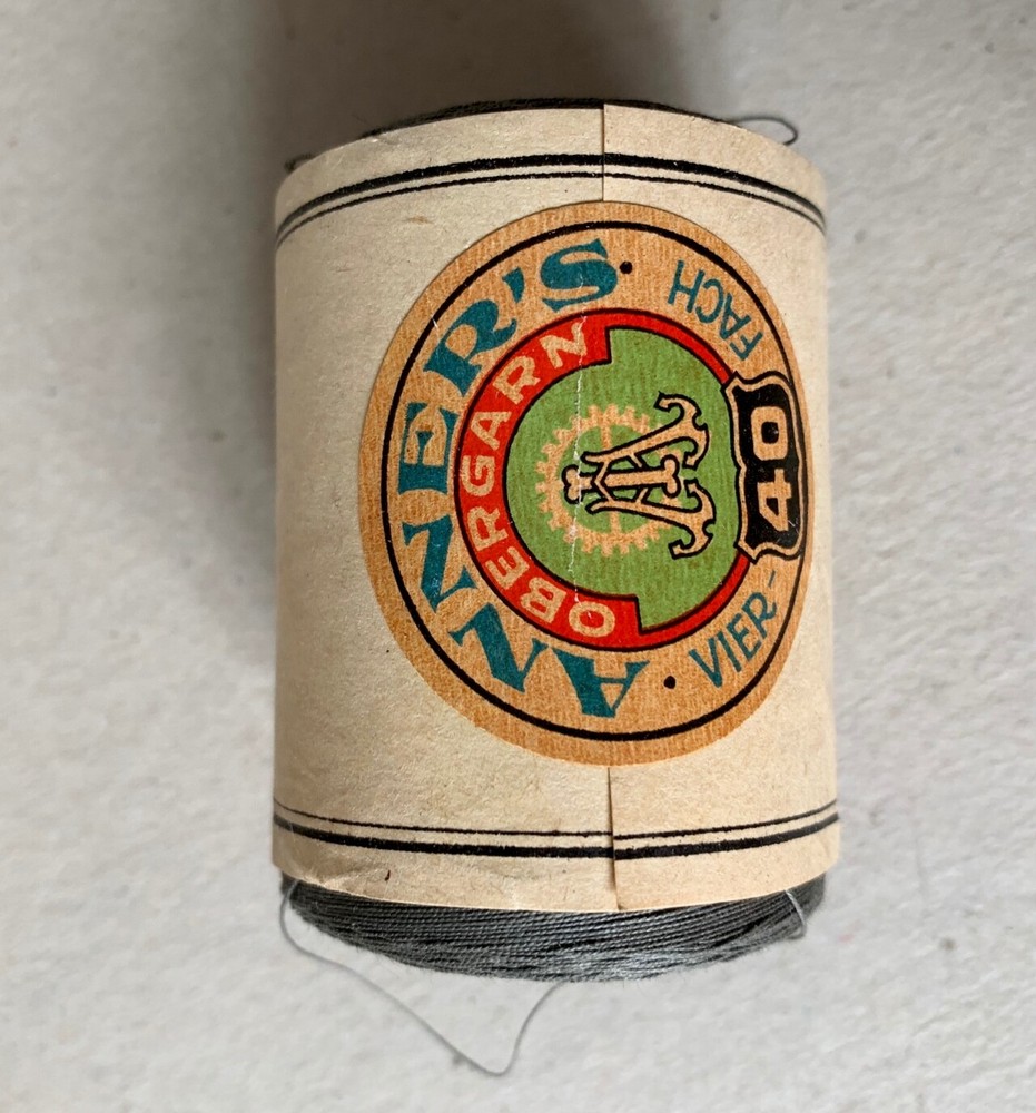 Original German soldier WW2 cotton thread, Feldgrau Fieldgrey, 1 x thread