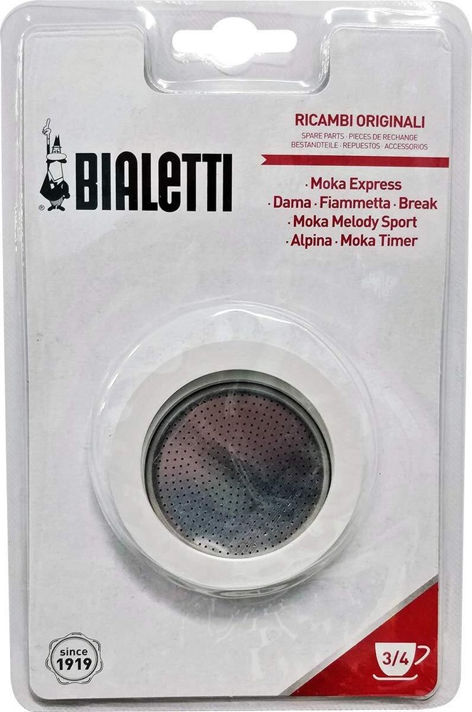 Replacement Gasket and Filter Set for 3 Cup Stovetop Espresso Coffee Makers