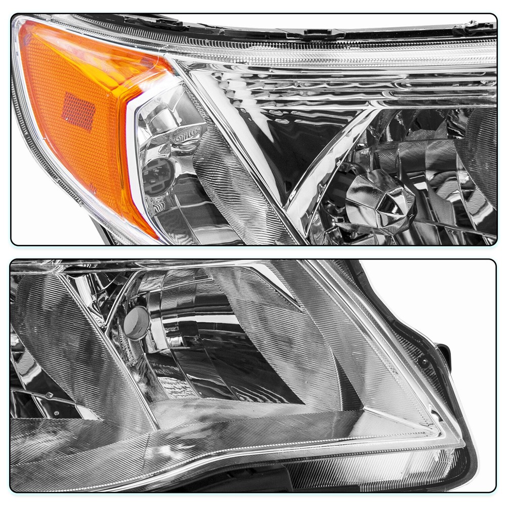 For 2009-2013 Subaru Forester Halogen Headlights Headlamps Assembly Left+Right