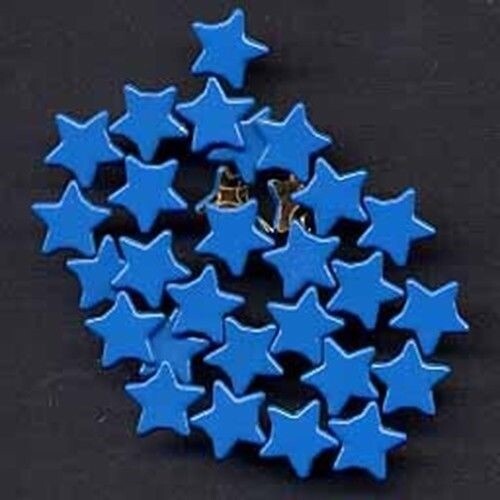 Mini Star Brads - Blue - 50ct
