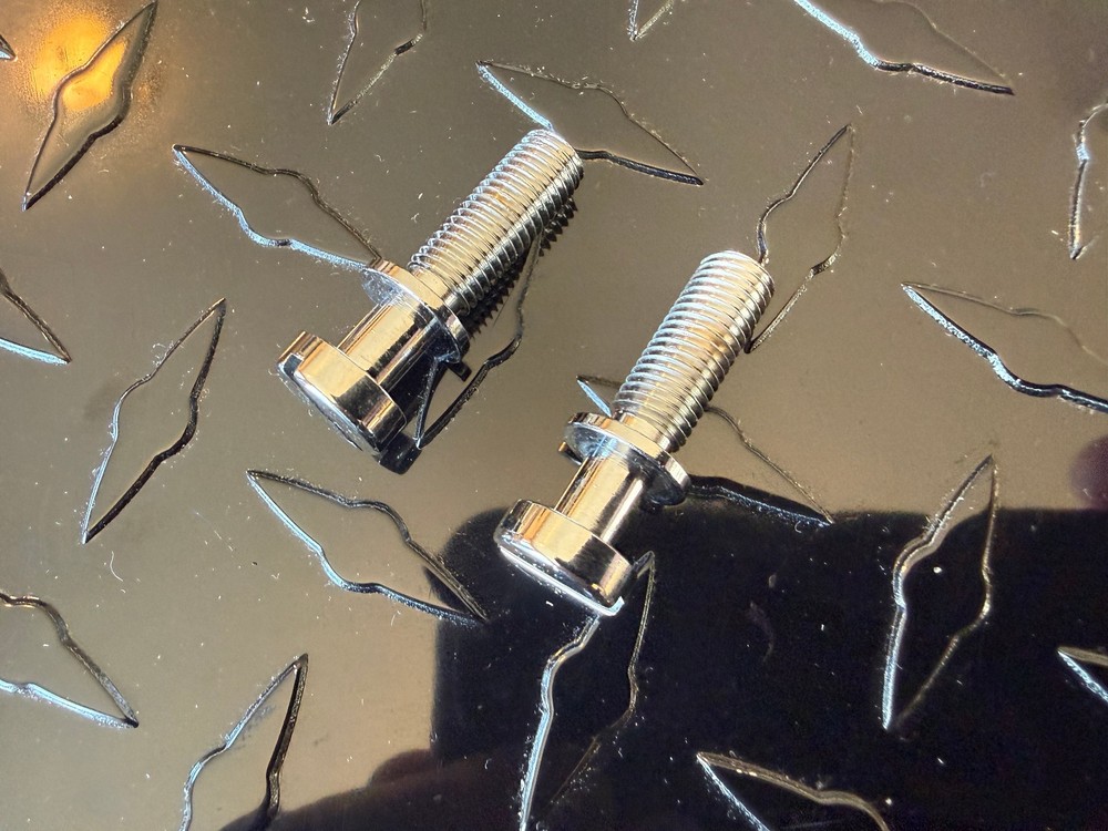 NOS 1970's Gibson Tailpiece Studs Normal length Chrome A