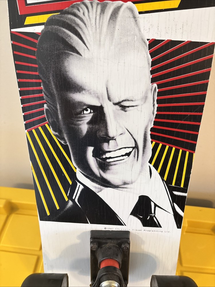 Max Headroom 1987 Chrysalis Visual Programming Skateboard Valterra Max On Wheels